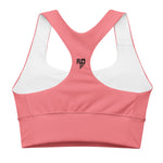 Load image into Gallery viewer, AUD&#39;s Pink Longline Sports Bra
