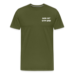 Load image into Gallery viewer, AUD Apparel God 1st Gym 2nd Men&#39;s Premium T-Shirt - olive green
