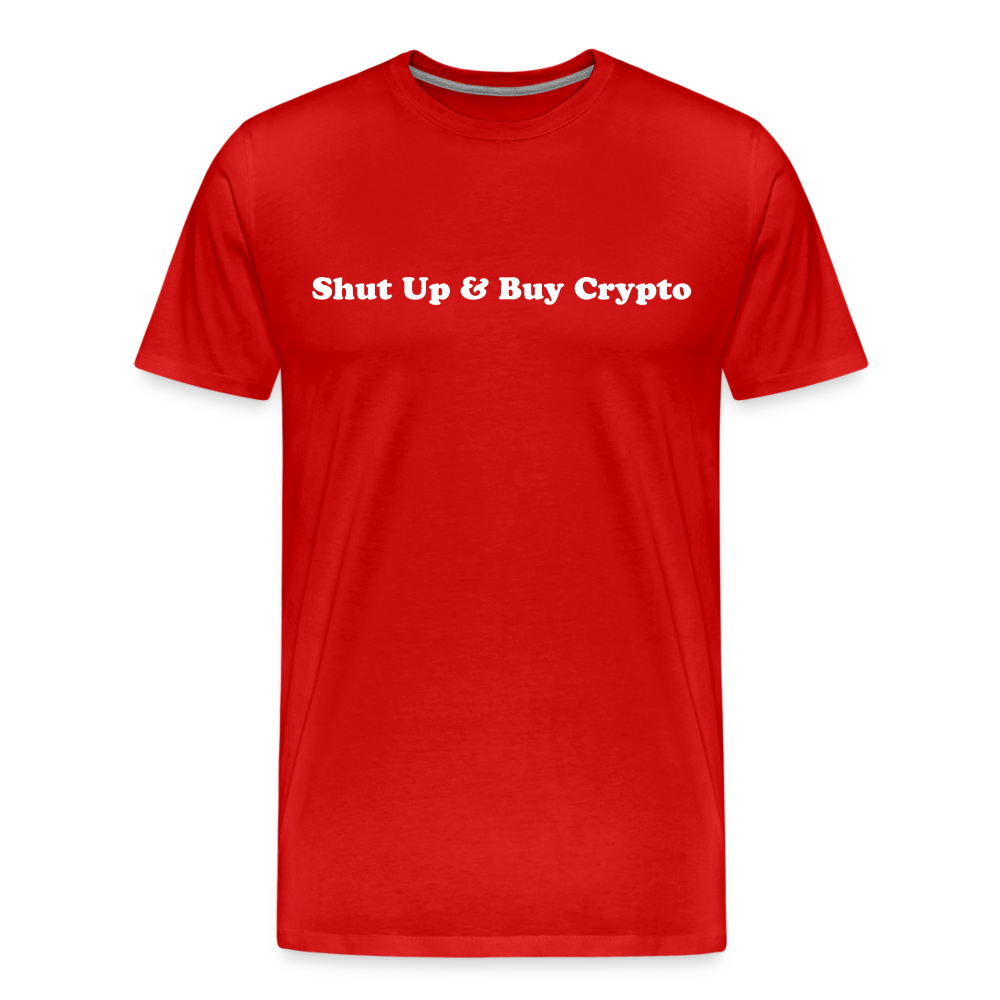 AUD's Premium Crypto T-Shirt - red