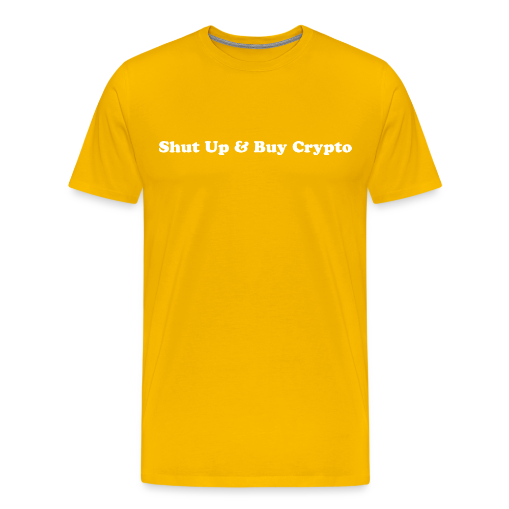 AUD's Premium Crypto T-Shirt - sun yellow