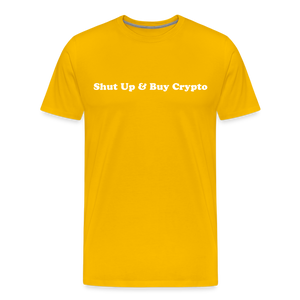 AUD's Premium Crypto T-Shirt - sun yellow