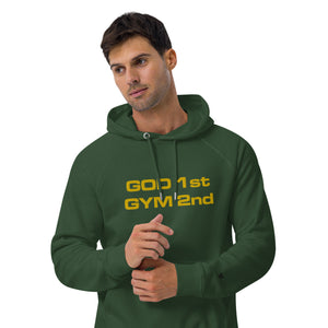 God 1st Gym 2nd Unisex (Embroidery) Hoodie