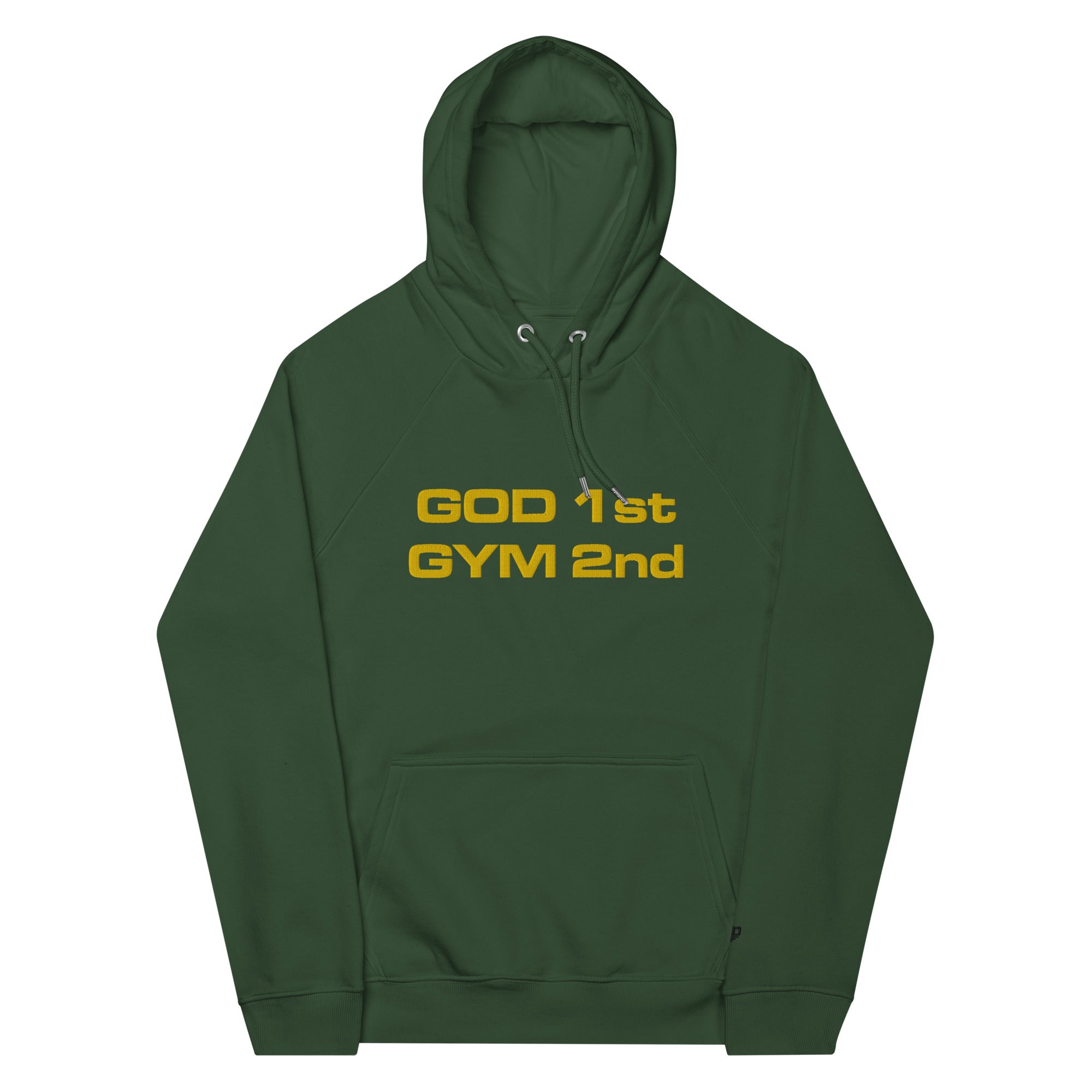 God 1st Gym 2nd Unisex (Embroidery) Hoodie