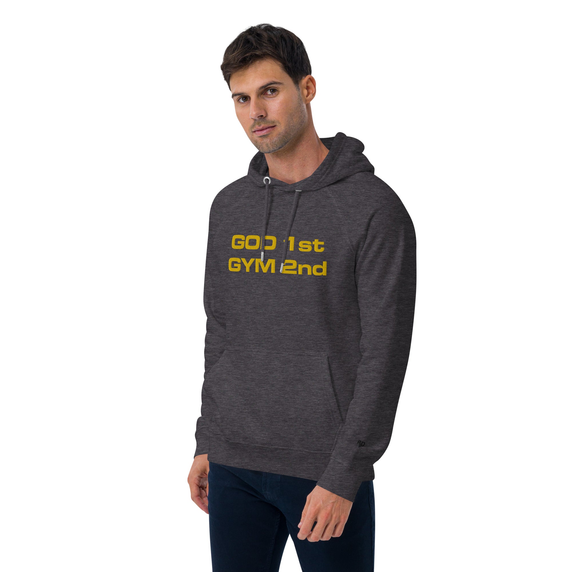 God 1st Gym 2nd Unisex (Embroidery) Hoodie