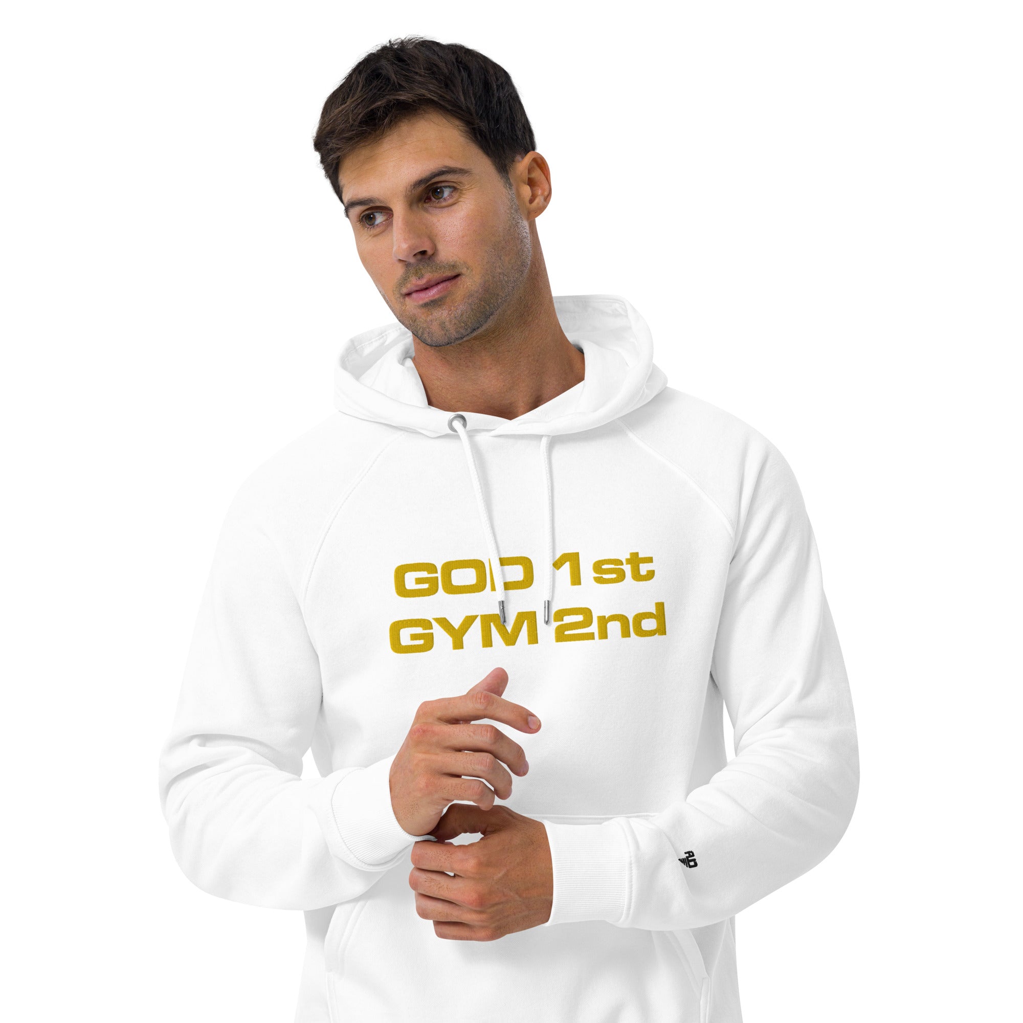 God 1st Gym 2nd Unisex (Embroidery) Hoodie