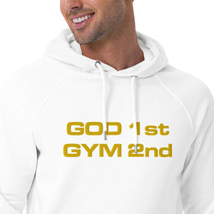 God 1st Gym 2nd Unisex (Embroidery) Hoodie