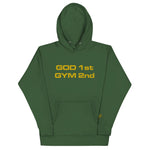 Load image into Gallery viewer, God 1st Gym 2nd Unisex (Embroidery) Hoodie

