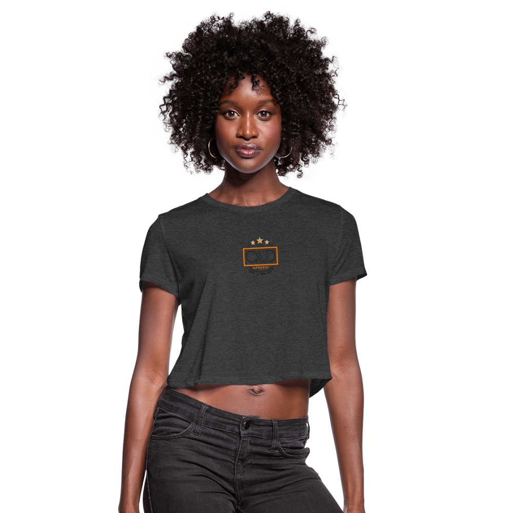 AUD Women's Cropped T-Shirt - deep heather