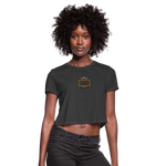 Load image into Gallery viewer, AUD Women&#39;s Cropped T-Shirt - deep heather
