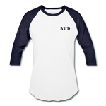 Load image into Gallery viewer, AUD Baseball T-Shirt - white/navy
