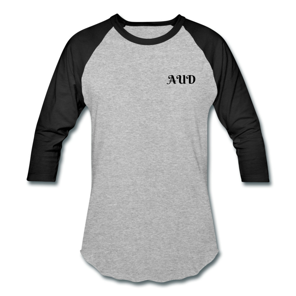 AUD Baseball T-Shirt - heather gray/black