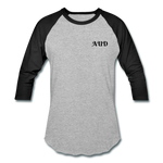 Load image into Gallery viewer, AUD Baseball T-Shirt - heather gray/black
