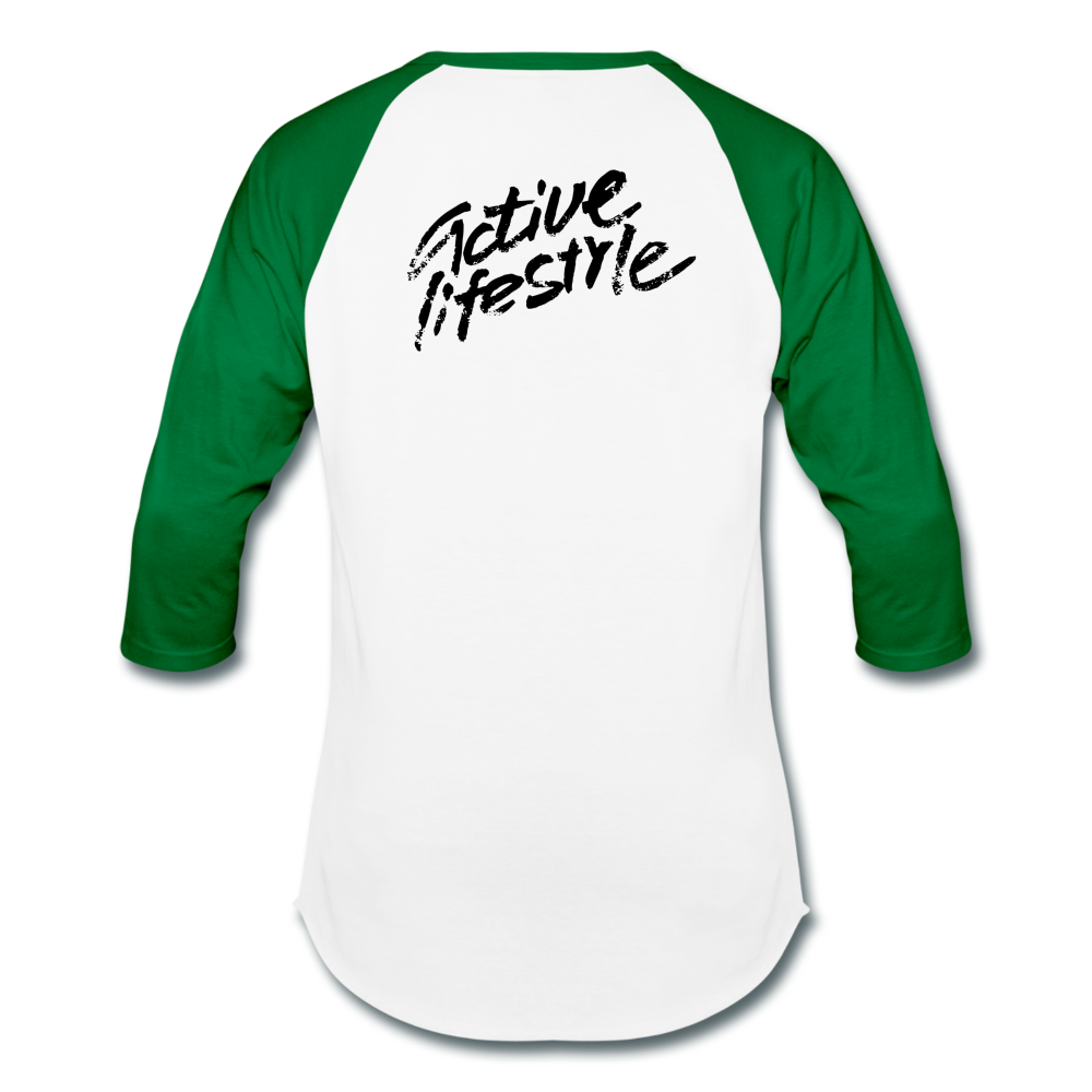 AUD Baseball T-Shirt - white/kelly green
