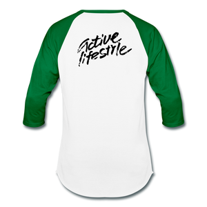 AUD Baseball T-Shirt - white/kelly green