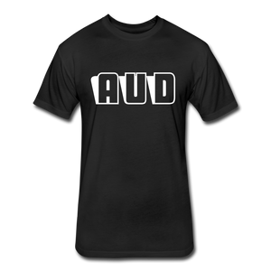 AUD Fitted Cotton/Poly T-Shirt - black