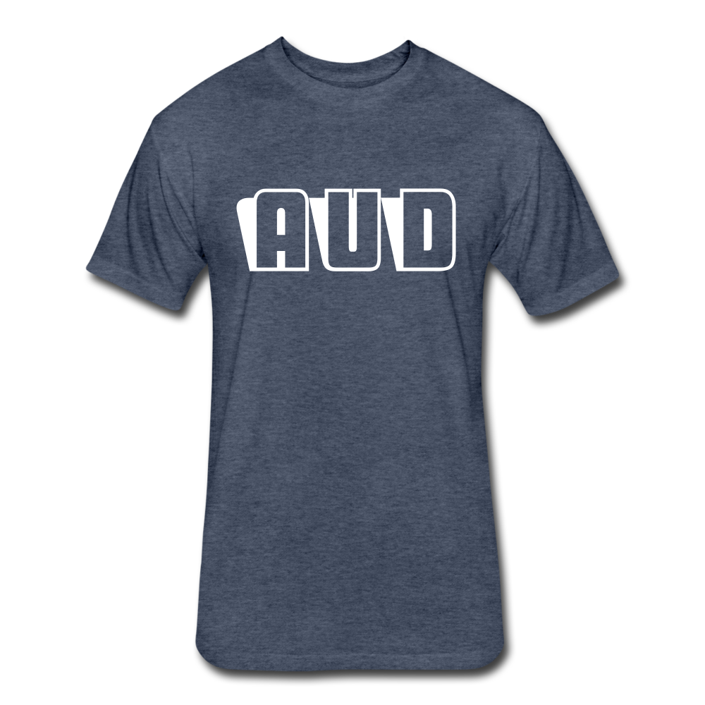 AUD Fitted Cotton/Poly T-Shirt - heather navy