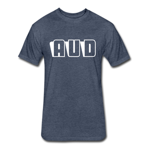 AUD Fitted Cotton/Poly T-Shirt - heather navy