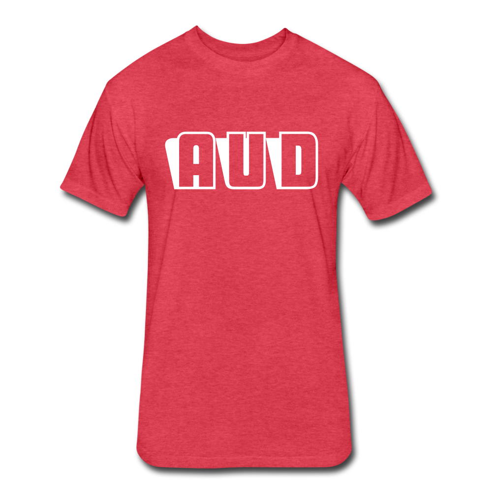 AUD Fitted Cotton/Poly T-Shirt - heather red