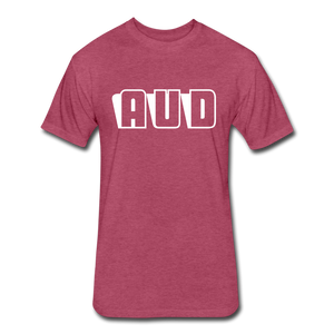 AUD Fitted Cotton/Poly T-Shirt - heather burgundy