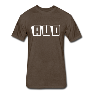 AUD Fitted Cotton/Poly T-Shirt - heather espresso