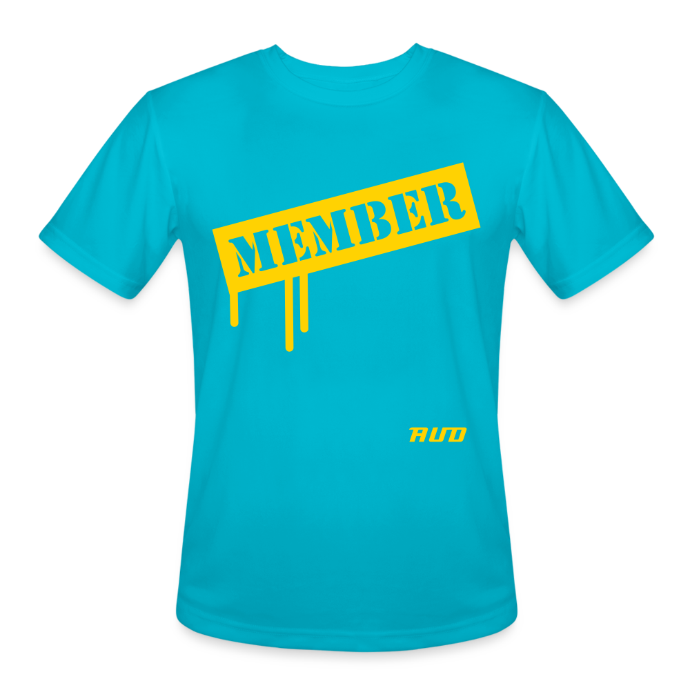 AUD Men’s Moisture Wicking Performance T-Shirt - turquoise