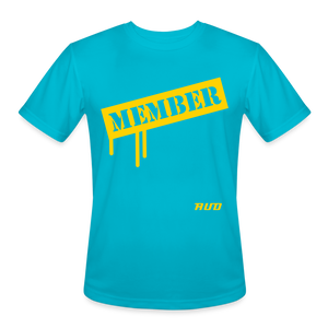 AUD Men’s Moisture Wicking Performance T-Shirt - turquoise