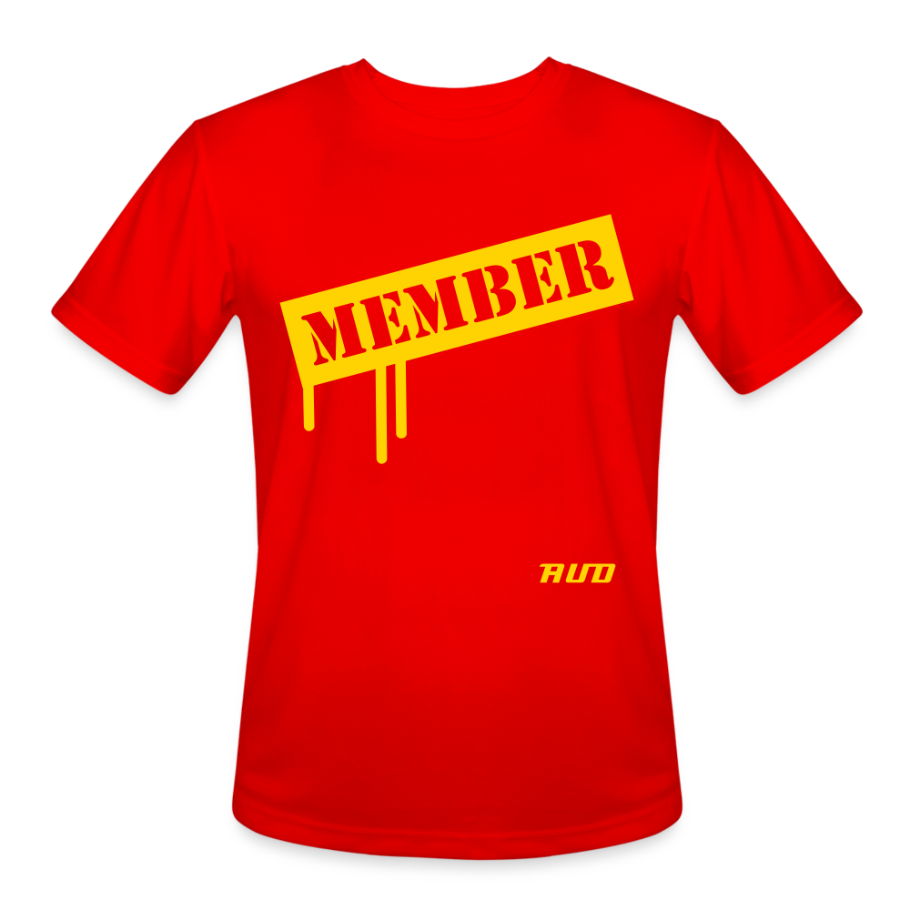 AUD Men’s Moisture Wicking Performance T-Shirt - red