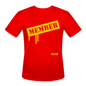 AUD Men’s Moisture Wicking Performance T-Shirt - red